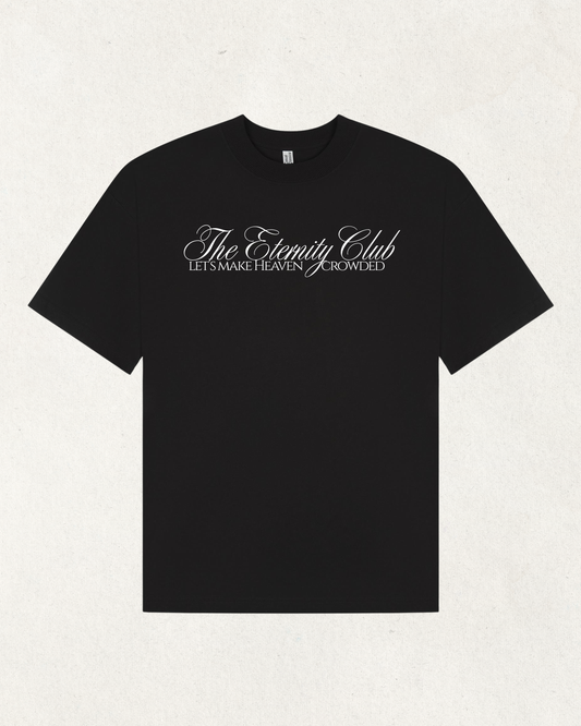 The Eternity Club - Oversized Tee in Black